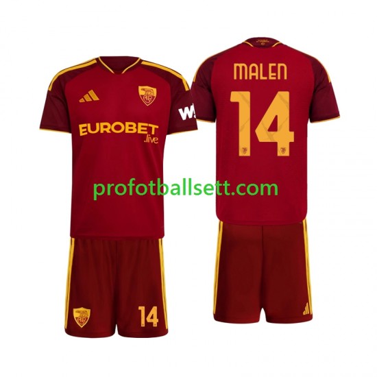Fotballdrakt AS Roma Donyell Malen 14 Barn Hjemmekit 2026-2027 Kortermet