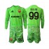 Fotballdrakt AS Roma Keeper Mile Svilar 99 Barn Hjemmekit 2026-2027 Langermet