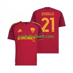 Fotballdrakt AS Roma Paulo Dybala 21 Herre Hjemmekit 2026-2027 Kortermet