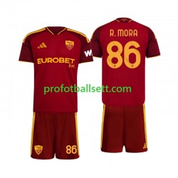 Fotballdrakt AS Roma Rodrigo Mora 86 Barn Hjemmekit 2026-2027 Kortermet