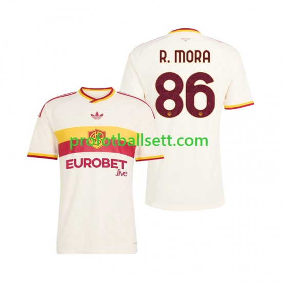 Fotballdrakt AS Roma Rodrigo Mora 86 Herre Bortekit 2026-2027 Kortermet