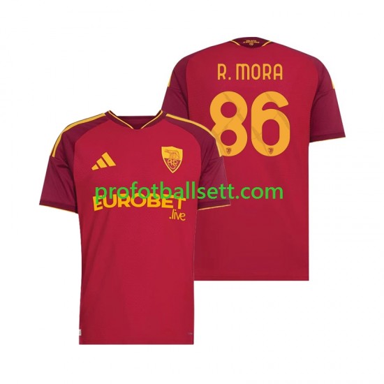 Fotballdrakt AS Roma Rodrigo Mora 86 Herre Hjemmekit 2026-2027 Kortermet
