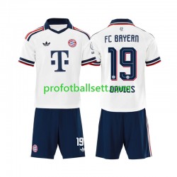 Fotballdrakt FC Bayern München Alphonso Davies 19 Barn Bortekit 2026-2027 Kortermet