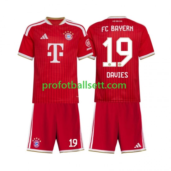Fotballdrakt FC Bayern München Alphonso Davies 19 Barn Hjemmekit 2026-2027 Kortermet