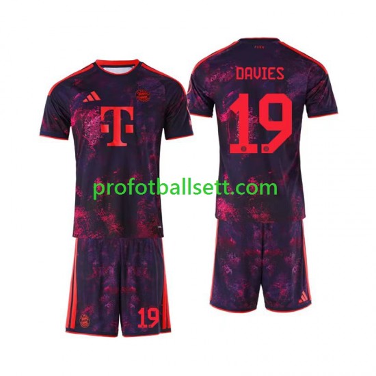 Fotballdrakt FC Bayern München Alphonso Davies 19 Barn Tredjekit 2026-2027 Kortermet