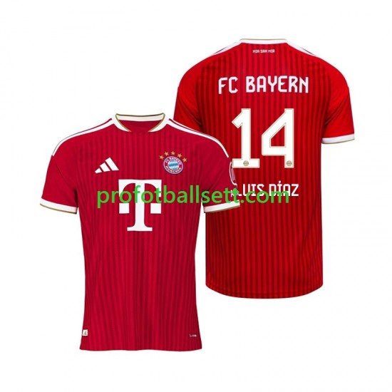 Fotballdrakt FC Bayern München Luis Diaz 14 Herre Hjemmekit 2026-2027 Kortermet