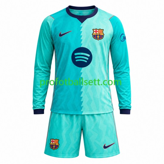 Fotballdrakt FC Barcelona Barn Tredjekit 2026-2027 Langermet