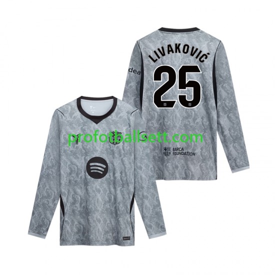Fotballdrakt FC Barcelona Keeper Dominik Livakovic 25 Herre Bortekit 2026-2027 Langermet
