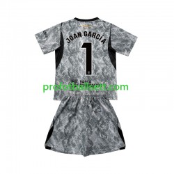 Fotballdrakt FC Barcelona Keeper Joan Garcia 1 Barn Bortekit 2026-2027 Kortermet