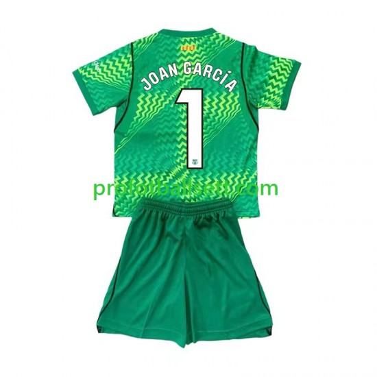 Fotballdrakt FC Barcelona Keeper Joan Garcia 1 Barn Hjemmekit 2026-2027 Kortermet