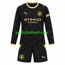 Fotballdrakt Manchester City Barn Bortekit 2026-2027 Langermet