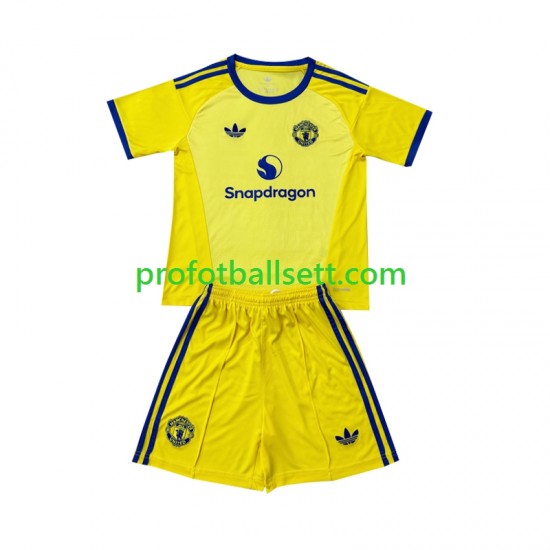Fotballdrakt Manchester Utd Keeper Barn Tredjekit 2026-2027 Kortermet
