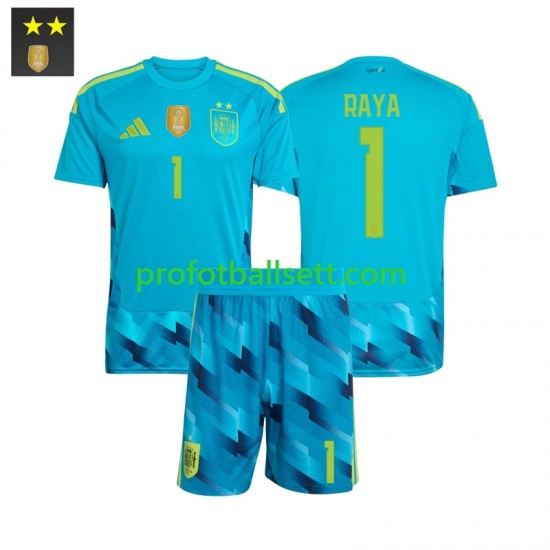 Fotballdrakt Spania Keeper David Raya 1 Barn Hjemmekit 2026-2027 Kortermet