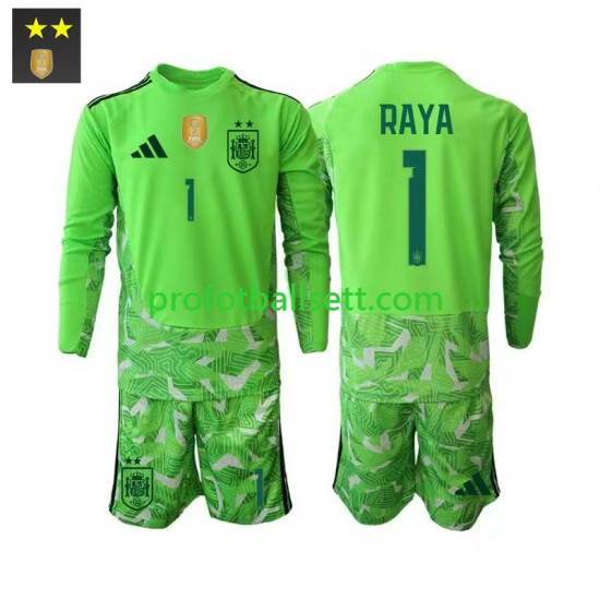 Fotballdrakt Spania Keeper David Raya 1 Barn Tredjekit 2026-2027 Langermet