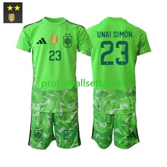 Fotballdrakt Spania Keeper Unai Simon 23 Barn Tredjekit 2026-2027 Kortermet