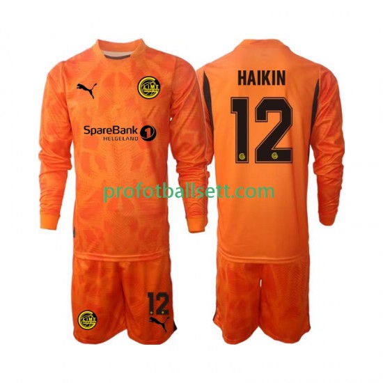 Fotballdrakt FK Bodø/Glimt Keeper Nikita Haikin 12 Barn Bortekit 2025 Langermet