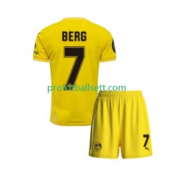 Fotballdrakt FK Bodø/Glimt Patrick Berg 7 Barn Hjemmekit 2025 Kortermet