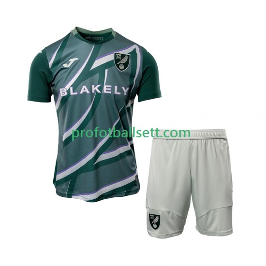 Fotballdrakt Norwich City Barn Bortekit 2025-2026 Kortermet