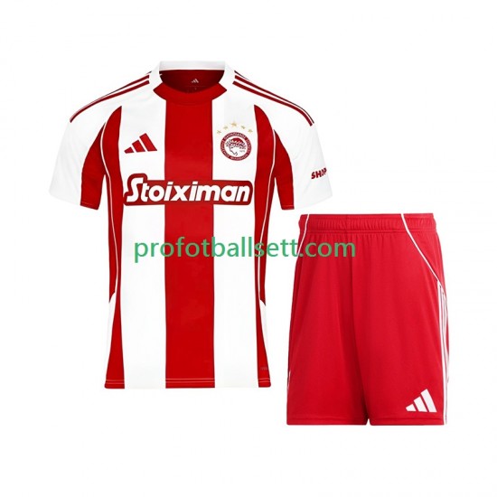 Fotballdrakt Olympiacos Barn Hjemmekit 2025-2026 Kortermet