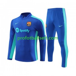 FC Barcelona 2023-2024 Blå Trenings Collegegenser Set SKU001