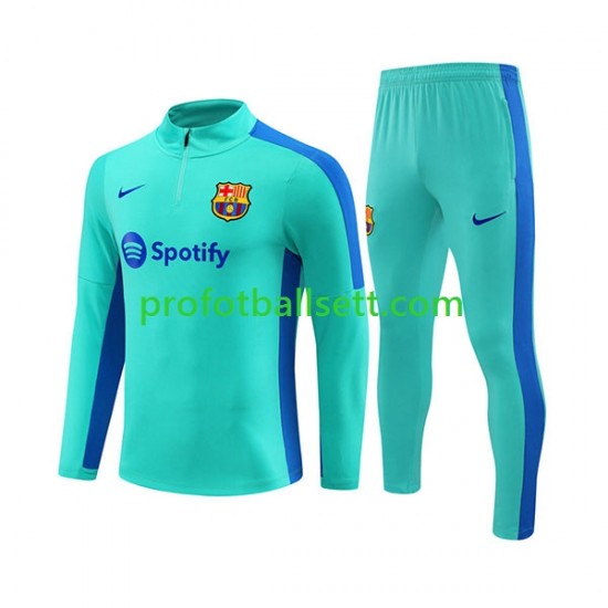 FC Barcelona 2023-2024 Blå Trenings Collegegenser Set SKU002