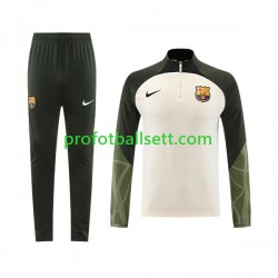 FC Barcelona 2023-2024 Hvit Trenings Collegegenser Set