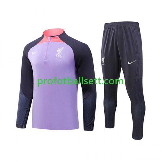 Liverpool 2023-2024 Lilla Trenings Collegegenser Set