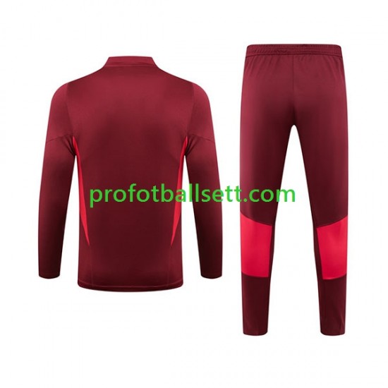 Manchester Utd 2023-2024 Rød Trenings Collegegenser Set