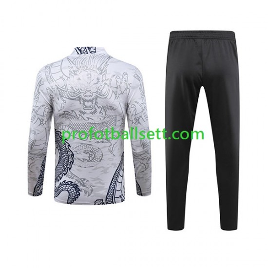 Real Madrid Dragon 2023-2024 Hvit Trenings Collegegenser Set