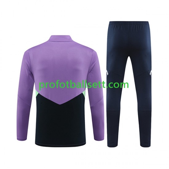 Real Madrid 2023-2024 Lilla Trenings Collegegenser Set