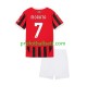 Fotballdrakt AC Milan Alvaro Morata 7 Barn Hjemmekit 2024-2025 Kortermet