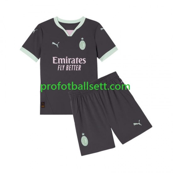 Fotballdrakt AC Milan Barn Tredjekit 2024-2025 Kortermet