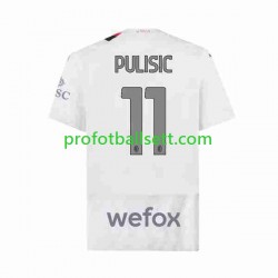 Fotballdrakt AC Milan Christian Pulisic 11 Herre Bortekit 2023-2024 Kortermet