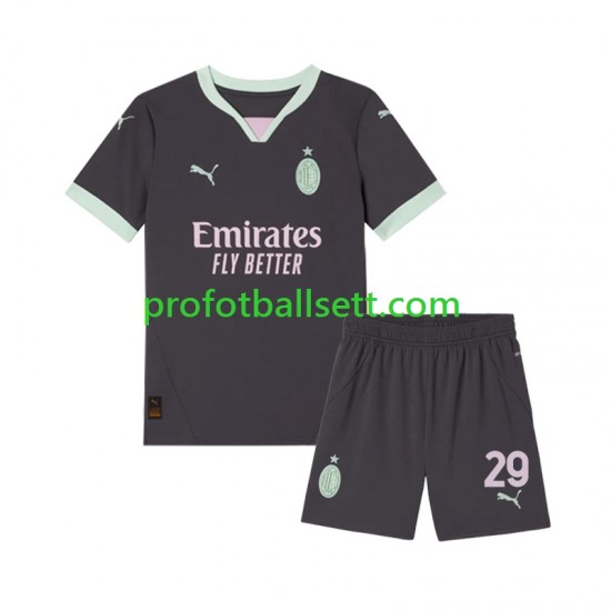 Fotballdrakt AC Milan Fofana 29 Barn Tredjekit 2024-2025 Kortermet