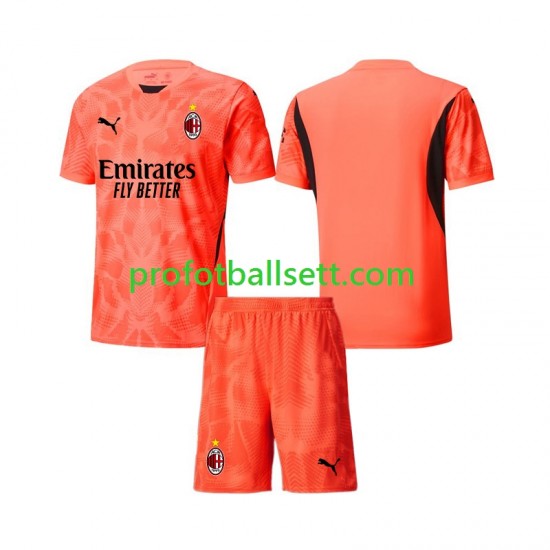 Fotballdrakt AC Milan Keeper Barn Fjerdekit 2024-2025 Kortermet