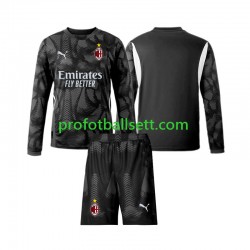 Fotballdrakt AC Milan Keeper Barn Hjemmekit 2024-2025 Svart Langermet