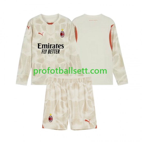 Fotballdrakt AC Milan Keeper Barn Tredjekit 2024-2025 Langermet