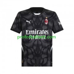 Fotballdrakt AC Milan Keeper Herre Hjemmekit 2024-2025 Svart Kortermet