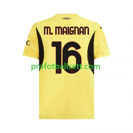Fotballdrakt AC Milan Keeper Mike Maignan 16 Herre Bortekit 2024-2025 Kortermet