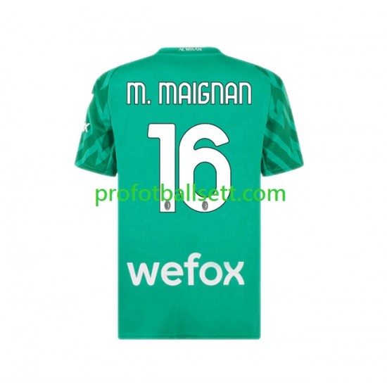 Fotballdrakt AC Milan Keeper Mike Maignan 16 Herre Hjemmekit 2023-2024 Kortermet