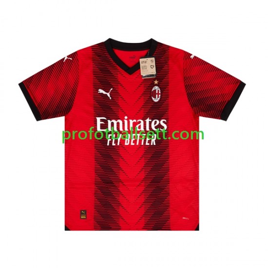 Fotballdrakt AC Milan Herre Hjemmekit 2023-2024 Kortermet