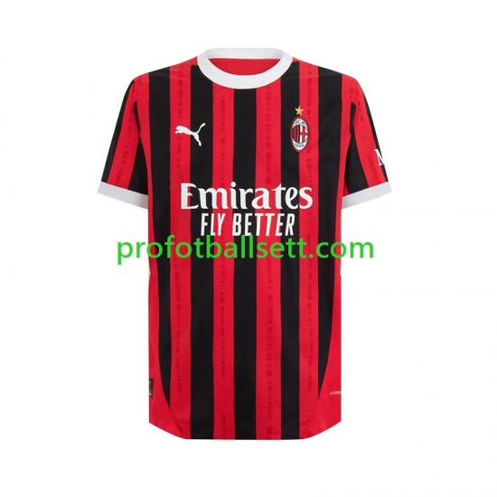 Fotballdrakt AC Milan Herre Hjemmekit 2024-2025 Kortermet