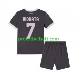 Fotballdrakt AC Milan Morata 7 Barn Tredjekit 2024-2025 Kortermet