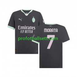 Fotballdrakt AC Milan Morata 7 Herre Tredjekit 2024-2025 Kortermet