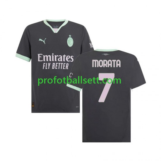 Fotballdrakt AC Milan Morata 7 Herre Tredjekit 2024-2025 Kortermet