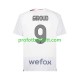 Fotballdrakt AC Milan Olivier Giroud 9 Herre Bortekit 2023-2024 Kortermet