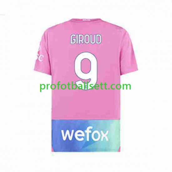 Fotballdrakt AC Milan Olivier Giroud 9 Herre Tredjekit 2023-2024 Kortermet