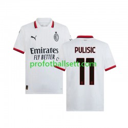 Fotballdrakt AC Milan PULISIC 11 Herre Bortekit 2024-2025 Kortermet