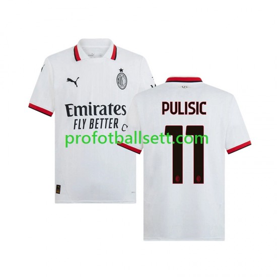 Fotballdrakt AC Milan PULISIC 11 Herre Bortekit 2024-2025 Kortermet