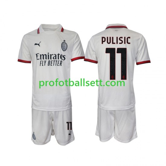 Fotballdrakt AC Milan Pulisic 11 Barn Bortekit 2024-2025 Kortermet
